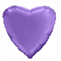 758205  Шар Сердце 19' / Мистик пурпурный