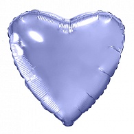 755556  шар надувной Мини сердце 9'/23 см., пастельный фиолетовый с клапаном